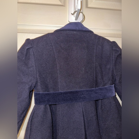 Tailored by Rothschild girls Navy Wool Double-Breasted Kids Coat 3T winter fall - Picture 8 of 9